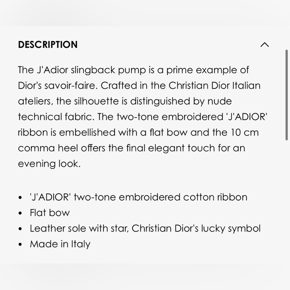 J'ADIOR SLINGBACK PUMP
Nude Technical Fabric - Picture 5 of 5